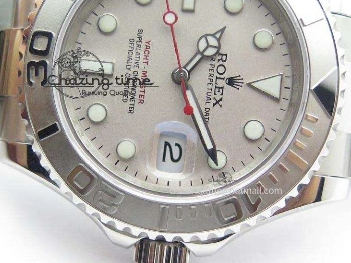 0901 Effortless Yacht-Master BP Maker 16622 Silver Dial On SS Bracelet A 3868